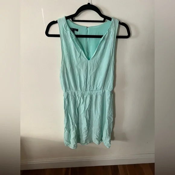Mango MNG Suit Chiffon Mint Green Dress - Size S